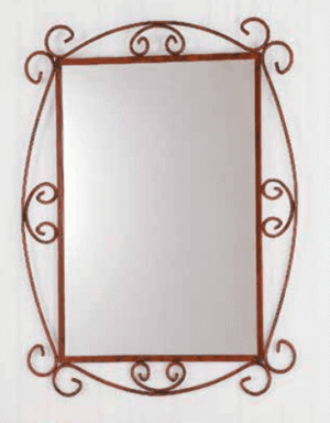 Specchio in ferro battuto R.04015