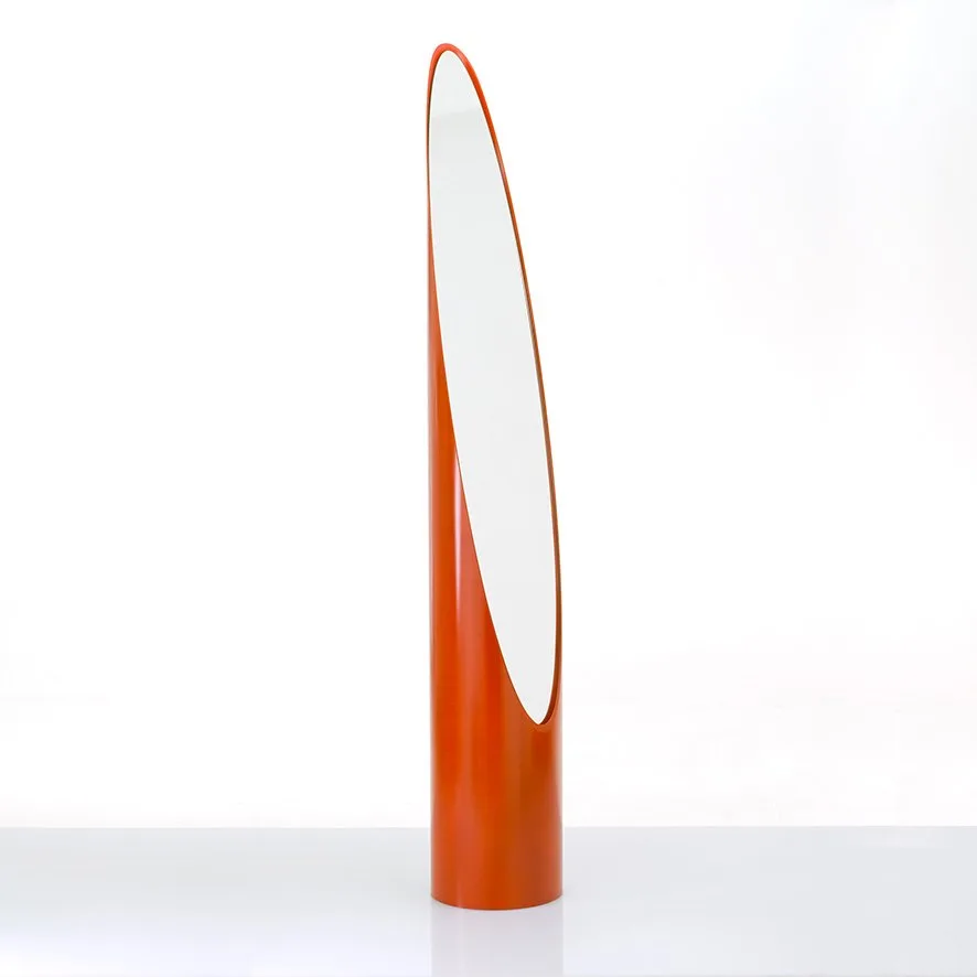Specchio modello Unghia rosso