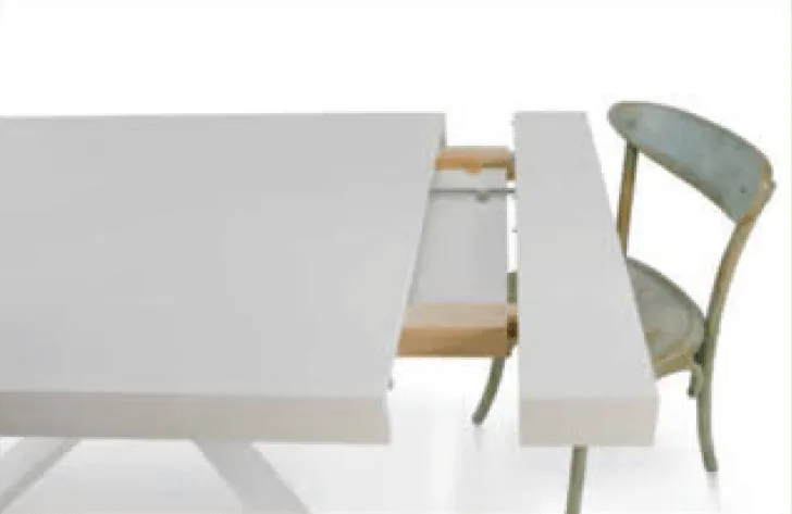 Tavolo allungabile con piano rovere nodato ART.004 - immagine 2