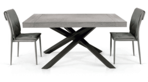 Tavolo allungabile con piano beton base metallo ART.005