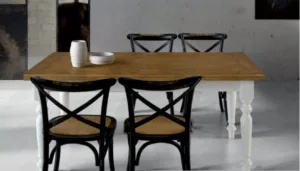 Tavolo allungabile con piano rovere ART.009