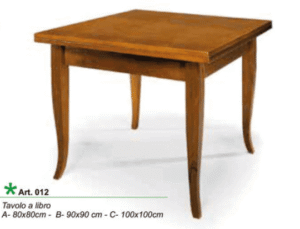 Tavolo a libro ART.012