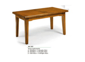 Tavolo trasformabile varie finiture ART.015
