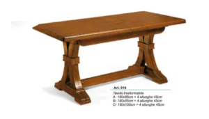 Tavolo trasformabile varie finiture ART.016