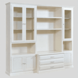 Parete attrezzata 188 cm con ante e cassetti bugnati ART.038B