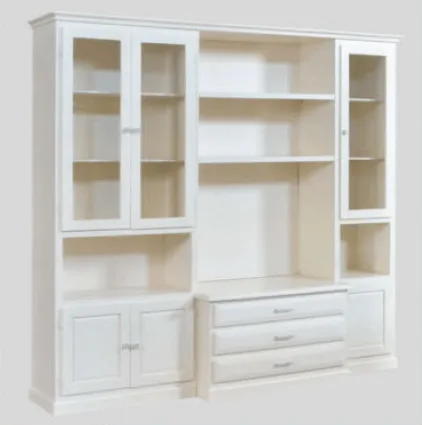 Parete attrezzata 230 cm con ante e cassetti bugnati ART.036B