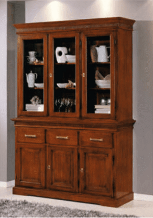 Vetrina arte povera 3 ante in legno 150x47x214 cm ART.062