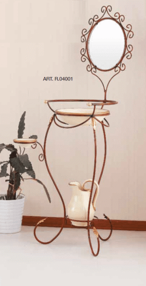 Portacatino in ferro battuto R.04001