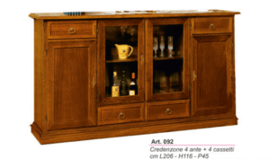 Credenza 4 ante + 4 cassetti Arte Povera ART.092