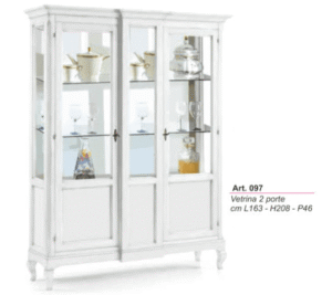 Vetrina 2 ante in legno arte povera ART.097