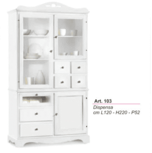 Dispensa 3 ante e 7 cassetti 120x52x220 cm ART.103