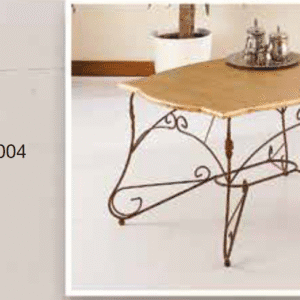 Tavolino rettangolare in ferro battuto 60x80 cm R.04004