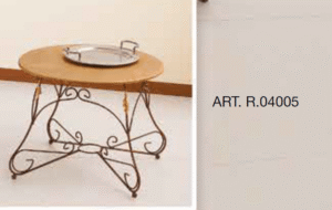 Tavolino tondo in ferro battuto Ø 60 R.04005