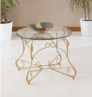 Tavolino tondo in ferro battuto Ø 60 R.04005/V