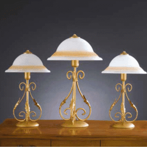 Tris Lampade in ferro battuto R.04023/TRIS
