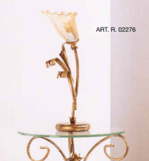 Lume 1 luce in ferro battuto R.02276