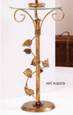 Tavolino alto in ferro battuto R.02279
