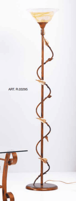 Lampada da terra in ferro battuto R.03295