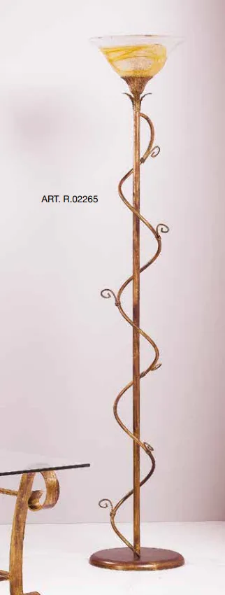 Lampada da terra in ferro battuto R.02265