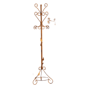 Appendiabiti in ferro battuto foglie R.03307