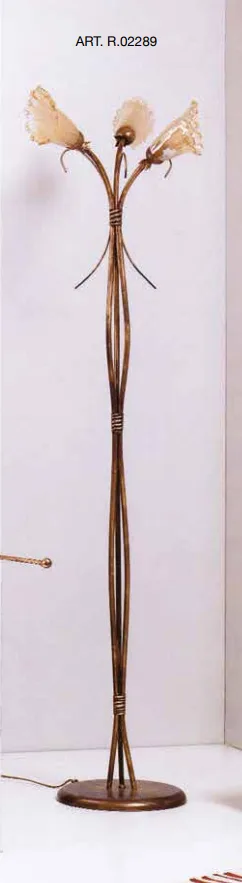 Lampada da terra in ferro battuto R.02289