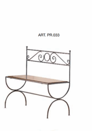 Panca in ferro battuto PR.033