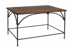 Tavolino ferro battuto 70x50 H. 50 cm R.04058