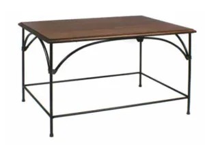 Tavolino ferro battuto 70x50 H. 50 cm R.04058