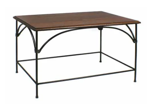Tavolino ferro battuto 70x50 H. 50 cm R.04058