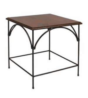 Tavolino ferro battuto 50x50 H. 50 cm R.04057