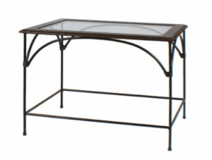 Tavolino ferro battuto 90x50 H. 50 cm R.04061