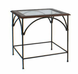 Tavolino ferro battuto 50x50 H. 50 cm R.04060