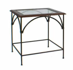 Tavolino ferro battuto 50x50 H. 50 cm R.04060