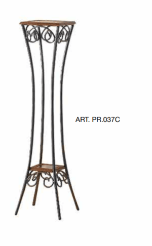 Alzatina ferro battuto 30x30 H. 110 cm PR.037C