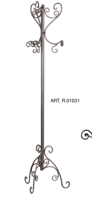 Appendiabiti da terra in ferro battuto R.01031