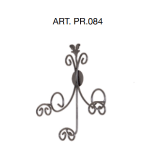 Appendiabiti 3 posti ferro battuto PR.084