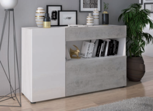 Madia Sharp bianco e grigio