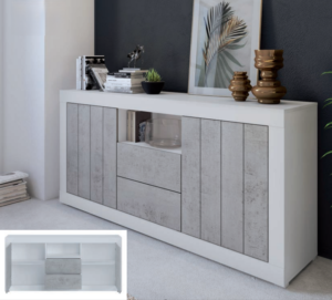 Madia Reven bianco e grigio