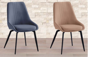 Sedia Crystel in velluto tortora o grigio