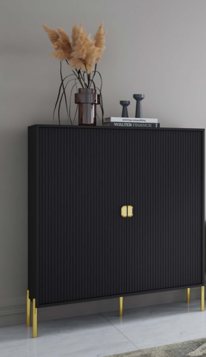 Contenitore Lotus Black 2 ante