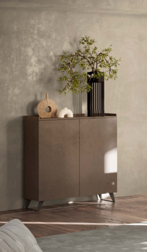 Contenitore Tray 2 ante bronzo e mercure