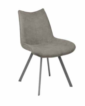 Sedia Michela in ecopelle grigio