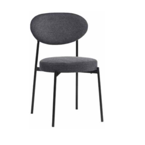 Sedia Ylenia in tessuto antimacchia tortora o grigio