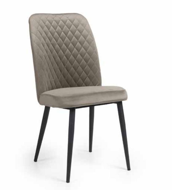 Sedia Tufi in tessuto antimacchia tortora o grigio