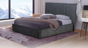 Letto contenitore Saturno in ecopelle bianco o tessuto enjoy 23