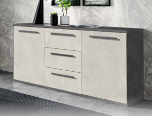 Madia Deluxe 2 ante con 3 cassetti 180x45x85 cm1